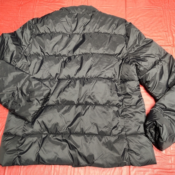 Gap Down Puffer Jacket Black Full Zip Size M Light Flaw Read Description - Picture 2 of 5